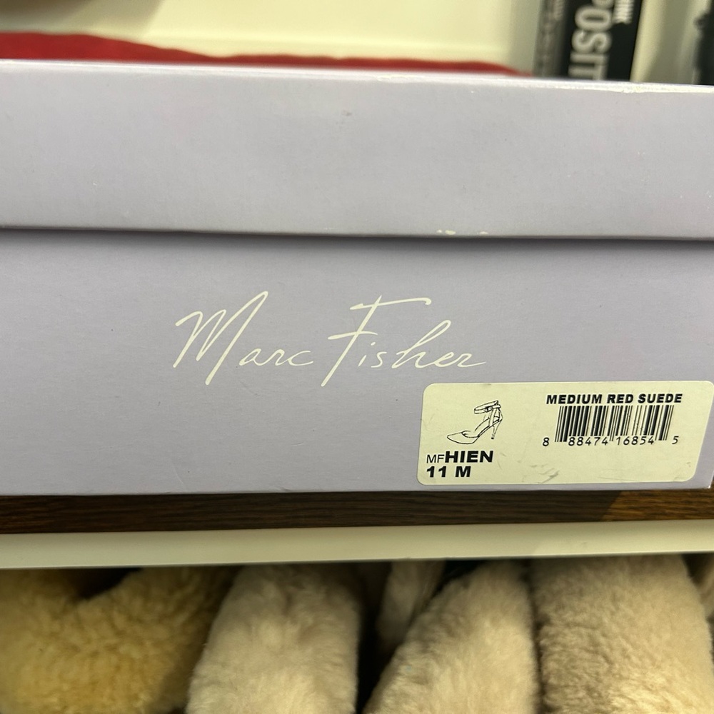 Marc Fisher Medium Red Suede Footwear